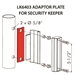 Locinox Adapter for Round Tubing - LK3019LA