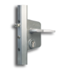 Locinox Industrial Swing Gate Lock - Silver gate hardware, gate closer, Lockey, swing gate lock, Industrial gate lock