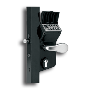 Locinox Mechanical Code Lock for Swing Gates mechanical code lock, swing gate lock, entry code lock, polyamide