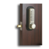 Lockey Mechanical Deadbolt Code Lock Lockey Mechanical Deadbolt Code Lock, adjustable deadbolt, Lockey 2210, Lockey, best deadbolt lock, controlled door access, mechanical code lock, deadbolt, mechanical deadbolt, architectural metals, keyless lock, single sided lock, controlled access lock, Free-spinning stainless steel core shaft, tamper resistant lock