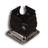 Four Sided Metal Threaded Greater Clip - 1-1/2" Tube gate hardware, gate closer, lockey, adjustable hydraulic, fence, self-closing, hinge set, door closer, gate locks, swing gate, exit control hardware, deadlocking gate, free exit push, handle converter, sliding gate lock, code lock, mechanical lock, gate keeper, safety gate latch, magna-latch,  heavy-duty exit, back catch, gate latch, barrel bolt, barrel hinge, piano hinge, weldable hinge, cane bolt, drop bolt, tru-close, lokklatch, self closing hinge, magnatic latch, security keeper, locinox, bar adaptor, bat-wing hinge, steel mailbox, aluminum sliding gate track, trolley wheels, sliding door track bracket