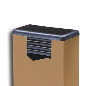 Polyethylene Ribbed Style Rectangular Tubing Plug Polyethylene, tubing plug, ribbed style square tube plug, rectangular tubing plug, plastc rectangular tubing plug, fence accessories, ornamental walk gates, welded walk gates, fencing and accessories, plastic fence plugs, square tubing caps, plastic end caps for square steel tubing, square tubing end caps, vinyl end caps, fence panels, ts distributors