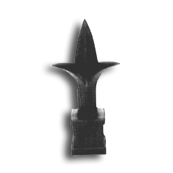 Plastic Tri-Point Finial Available in 6 Sizes plastic tri-point finial, tri-point finial, tri point finials, plastic finials, PVC finials, decorative finials, plastic decorative finials, plastic post caps, plastic fence post caps, PVC post caps, plastic fence accessories, fence accessories, ts distributors