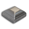 Pressed Aluminum Square Post Cap pressed aluminum square post cap, aluminum post caps, aluminum gate hardware, fence accessories, aluminum fence accessories, pressed aluminum, square post cap, fence post cap, metal fence post cap, finials, metal finials, aluminum finials, decorative post caps, walk gates, residential fencing, commercial fencing, blacksmith brand, ts distributors