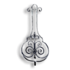 Forged Steel Scroll Panel forged steel scrolls, forged panels, metal stair balusters, rail balusters, steel rail balusters, forged steel rosettes, steel balcony balusters, steel pickets, hammered metal stair baluster, hammered metal railing balusters, hand forged balusters, balusters with bushings, forged newel posts, forged rail panels, powder coated steel forgings, forged steel elemetns, stamped steel elements, fully weldable leaves, fully weldable flowers, pressed steel elements, weldable cast steel leaves, forged steel spheres, forged steel baskets
