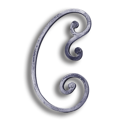 Forged Steel Scroll forged steel scrolls, forged panels, metal stair balusters, rail balusters, steel rail balusters, forged steel rosettes, steel balcony balusters, steel pickets, hammered metal stair baluster, hammered metal railing balusters, hand forged balusters, balusters with bushings, forged newel posts, forged rail panels, powder coated steel forgings, forged steel elemetns, stamped steel elements, fully weldable leaves, fully weldable flowers, pressed steel elements, weldable cast steel leaves, forged steel spheres, forged steel baskets