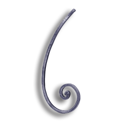 Forged Steel Scroll forged steel scrolls, forged panels, metal stair balusters, rail balusters, steel rail balusters, forged steel rosettes, steel balcony balusters, steel pickets, hammered metal stair baluster, hammered metal railing balusters, hand forged balusters, balusters with bushings, forged newel posts, forged rail panels, powder coated steel forgings, forged steel elemetns, stamped steel elements, fully weldable leaves, fully weldable flowers, pressed steel elements, weldable cast steel leaves, forged steel spheres, forged steel baskets