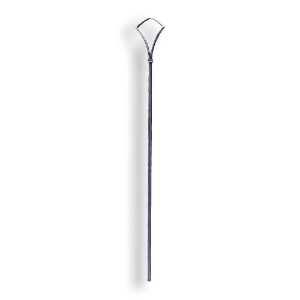 Art Deco Baluster - 1/2" Sq. Material forged steel scrolls, forged panels, metal stair balusters, rail balusters, steel rail balusters, forged steel rosettes, steel balcony balusters, steel pickets, hammered metal stair baluster, hammered metal railing balusters, hand forged balusters, balusters with bushings, forged newel posts, forged rail panels, powder coated steel forgings, forged steel elemetns, stamped steel elements, fully weldable leaves, fully weldable flowers, pressed steel elements, weldable cast steel leaves, forged steel spheres, forged steel baskets