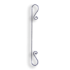 Forged Steel Stair and Rail Baluster - 1/2" dia. Rd. Material forged steel scrolls, forged panels, metal stair balusters, rail balusters, steel rail balusters, forged steel rosettes, steel balcony balusters, steel pickets, hammered metal stair baluster, hammered metal railing balusters, hand forged balusters, balusters with bushings, forged newel posts, forged rail panels, powder coated steel forgings, forged steel elemetns, stamped steel elements, fully weldable leaves, fully weldable flowers, pressed steel elements, weldable cast steel leaves, forged steel spheres, forged steel baskets
