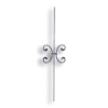 Art Deco Baluster - 3/8" dia. Rd. Material forged steel scrolls, forged panels, metal stair balusters, rail balusters, steel rail balusters, forged steel rosettes, steel balcony balusters, steel pickets, hammered metal stair baluster, hammered metal railing balusters, hand forged balusters, balusters with bushings, forged newel posts, forged rail panels, powder coated steel forgings, forged steel elemetns, stamped steel elements, fully weldable leaves, fully weldable flowers, pressed steel elements, weldable cast steel leaves, forged steel spheres, forged steel baskets