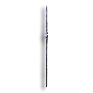 Forged Steel Newel Post Hammered - 1" Sq. Material forged steel scrolls, forged panels, metal stair balusters, rail balusters, steel rail balusters, forged steel rosettes, steel balcony balusters, steel pickets, hammered metal stair baluster, hammered metal railing balusters, hand forged balusters, balusters with bushings, forged newel posts, forged rail panels, powder coated steel forgings, forged steel elemetns, stamped steel elements, fully weldable leaves, fully weldable flowers, pressed steel elements, weldable cast steel leaves, forged steel spheres, forged steel baskets