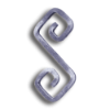 Forged Steel S-Scroll - 1/2" Sq. Material forged steel scrolls, forged panels, metal stair balusters, rail balusters, steel rail balusters, forged steel rosettes, steel balcony balusters, steel pickets, hammered metal stair baluster, hammered metal railing balusters, hand forged balusters, balusters with bushings, forged newel posts, forged rail panels, powder coated steel forgings, forged steel elemetns, stamped steel elements, fully weldable leaves, fully weldable flowers, pressed steel elements, weldable cast steel leaves, forged steel spheres, forged steel baskets