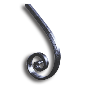 Steel End Pieces for Handrail decorative metal bars, decorative metal tubes, hammered metal bars, forged pickets, steel handrails, hand rail end pieces, cast iron, aluminum handrails, finials, plastic scroll, cast iron finials, decorative spear points, blacksmith brand, cast iron newel, steel fittings, steel brackets, handrail brackets, decorative steel bars, decorative steel tubes