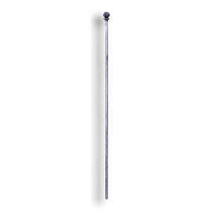 Hand Forged Steel Baluster - 9/16" dia. Rd. Material forged steel scrolls, forged panels, metal stair balusters, rail balusters, steel rail balusters, forged steel rosettes, steel balcony balusters, steel pickets, hammered metal stair baluster, hammered metal railing balusters, hand forged balusters, balusters with bushings, forged newel posts, forged rail panels, powder coated steel forgings, forged steel elemetns, stamped steel elements, fully weldable leaves, fully weldable flowers, pressed steel elements, weldable cast steel leaves, forged steel spheres, forged steel baskets