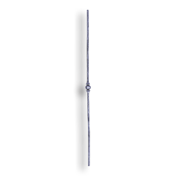 Hand Forged Steel Baluster - 1/2" dia. Rd. Material forged steel scrolls, forged panels, metal stair balusters, rail balusters, steel rail balusters, forged steel rosettes, steel balcony balusters, steel pickets, hammered metal stair baluster, hammered metal railing balusters, hand forged balusters, balusters with bushings, forged newel posts, forged rail panels, powder coated steel forgings, forged steel elemetns, stamped steel elements, fully weldable leaves, fully weldable flowers, pressed steel elements, weldable cast steel leaves, forged steel spheres, forged steel baskets