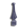 3/8" Fully Weldable Hot Stamped Steel Ball Point Finial weldable hot stamped steel ball point finial, weldable finial, hot stamped steel finial, weldable finial, ball point finial, steel fence accessories, hot stamped steel fence accessories, weldable fence accessories, steel post caps, steel fence post caps, fence post caps, weldable post caps, ts distributors