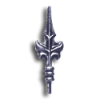 5/8" Fully Weldable Hot Stamped Steel Spear Point Finial fully weldable hot stamped steel spear point finial, spear point finials, weldable finials, weldable, fence accessories, weldable fence accessories, hot stamped steel fence accessories, hot stamped steel finials, hot stamped steel post caps, weldable post caps, weldable steel post caps, decorative post caps, decorative finials, ts distributors