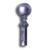 5/8" Fully Weldable Cast Steel Ball Point Finial fully weldable cast steel ball point finial, cast steel ball point finial, steel finial, finials, weldable steel finials, weldable finials, cast steel fence accessories, ball point finials, weldable fence accessories, metal finials, metal post caps, steel post caps, steel fence post caps, fence post caps, weldable fence post caps, ts distributors
