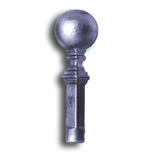 5/8" Fully Weldable Cast Steel Ball Point Finial fully weldable cast steel ball point finial, cast steel ball point finial, steel finial, finials, weldable steel finials, weldable finials, cast steel fence accessories, ball point finials, weldable fence accessories, metal finials, metal post caps, steel post caps, steel fence post caps, fence post caps, weldable fence post caps, ts distributors