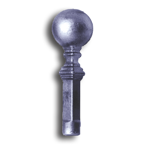 5/8" Fully Weldable Cast Steel Ball Point Finial fully weldable cast steel ball point finial, cast steel ball point finial, steel finial, finials, weldable steel finials, weldable finials, cast steel fence accessories, ball point finials, weldable fence accessories, metal finials, metal post caps, steel post caps, steel fence post caps, fence post caps, weldable fence post caps, ts distributors