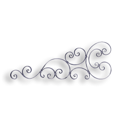Forged Steel Light Grooved Edge Scroll forged steel scrolls, forged panels, metal stair balusters, rail balusters, steel rail balusters, forged steel rosettes, steel balcony balusters, steel pickets, hammered metal stair baluster, hammered metal railing balusters, hand forged balusters, balusters with bushings, forged newel posts, forged rail panels, powder coated steel forgings, forged steel elemetns, stamped steel elements, fully weldable leaves, fully weldable flowers, pressed steel elements, weldable cast steel leaves, forged steel spheres, forged steel baskets
