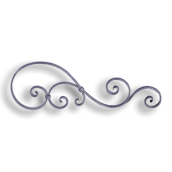 Forged Steel Light Grooved Edge Scroll forged steel scrolls, forged panels, metal stair balusters, rail balusters, steel rail balusters, forged steel rosettes, steel balcony balusters, steel pickets, hammered metal stair baluster, hammered metal railing balusters, hand forged balusters, balusters with bushings, forged newel posts, forged rail panels, powder coated steel forgings, forged steel elemetns, stamped steel elements, fully weldable leaves, fully weldable flowers, pressed steel elements, weldable cast steel leaves, forged steel spheres, forged steel baskets