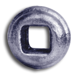 Solid Steel Square Bushing 9/16" forged steel finial, cast iron bushings, brass finial, bushings, baluster, cast iron baluster collar, cast iron shoes and bases, brass baluster, powder-coated, zinc square shoe, aluminum baluster collar, simshoe, ts distributors