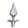Forged Steel Spear Point Finial forged steel spear point finial, spear point finial, steel finials, metal finials, steel fence post caps, forged steel post caps, decorative finials, decorative steel finials, metal spear points, finials, spear finials, fence accessories, steel fenec accessories, ts distributors