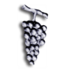Light Gauge Stamped Steel Grape forged steel grapes, light gauge stamped steel grapes, single face grapes