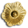 Brass Flower brass flower, brass finial, brass medallions, decorative finials, single faced medallion, ts distributors
