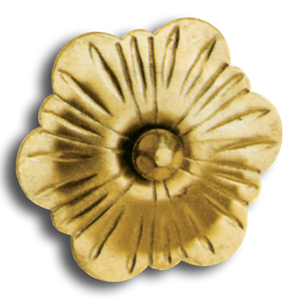 Brass Flower brass flower, brass finial, brass medallions, decorative finials, single faced medallion, ts distributors