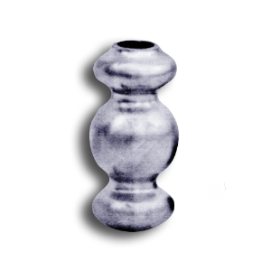 Steel Round Tube Bushing 1/2" forged steel finial, cast iron bushings, brass finial, bushings, baluster, cast iron baluster collar, cast iron shoes and bases, brass baluster, powder-coated, zinc square shoe, aluminum baluster collar, simshoe, ts distributors
