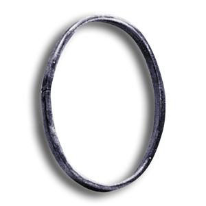 Solid Steel Oval Ring solid steel oval ring, solid steel ring, steel oval ring, decorative steel, steel finials, steel caps, ts distributors