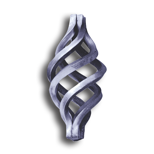 c*c様 Davan Narrow FAorge Baungle Forged Steel Basket Square - 4 Filaments #