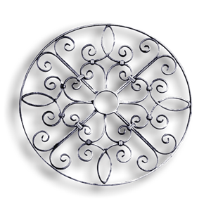 Forged Steel Rosette - 1/2" x 1/4" Sq. Material forged steel scrolls, forged panels, metal stair balusters, rail balusters, steel rail balusters, forged steel rosettes, steel balcony balusters, steel pickets, hammered metal stair baluster, hammered metal railing balusters, hand forged balusters, balusters with bushings, forged newel posts, forged rail panels, powder coated steel forgings, forged steel elemetns, stamped steel elements, fully weldable leaves, fully weldable flowers, pressed steel elements, weldable cast steel leaves, forged steel spheres, forged steel baskets