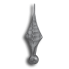 Fully Weldable Cast Steel Spear Point Finial fully weldable cast steel spear point finial, spear point finials, weldable finials, weldable, fence accessories, weldable fence accessories, cast steel finials, steel finials, decorative finials, decorative steel finials, cast steel fence posts, steel fence posts, decorative fence posts, decorative steel fence posts, ts distributors