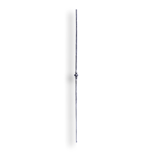Hand Forged Steel Baluster - 1/2" dia. rd Material - Style 1 forged steel scrolls, forged panels, metal stair balusters, rail balusters, steel rail balusters, forged steel rosettes, steel balcony balusters, steel pickets, hammered metal stair baluster, hammered metal railing balusters, hand forged balusters, balusters with bushings, forged newel posts, forged rail panels, powder coated steel forgings, forged steel elemetns, stamped steel elements, fully weldable leaves, fully weldable flowers, pressed steel elements, weldable cast steel leaves, forged steel spheres, forged steel baskets