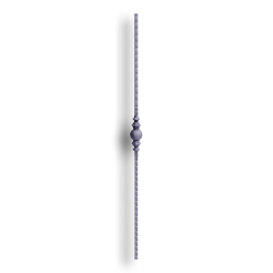 Hand Forged Steel Baluster Hammered - 9/16" Sq. Material forged steel scrolls, forged panels, metal stair balusters, rail balusters, steel rail balusters, forged steel rosettes, steel balcony balusters, steel pickets, hammered metal stair baluster, hammered metal railing balusters, hand forged balusters, balusters with bushings, forged newel posts, forged rail panels, powder coated steel forgings, forged steel elemetns, stamped steel elements, fully weldable leaves, fully weldable flowers, pressed steel elements, weldable cast steel leaves, forged steel spheres, forged steel baskets