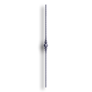 Hand Forged Steel Baluster Hammered - 9/16" Sq. Material forged steel scrolls, forged panels, metal stair balusters, rail balusters, steel rail balusters, forged steel rosettes, steel balcony balusters, steel pickets, hammered metal stair baluster, hammered metal railing balusters, hand forged balusters, balusters with bushings, forged newel posts, forged rail panels, powder coated steel forgings, forged steel elemetns, stamped steel elements, fully weldable leaves, fully weldable flowers, pressed steel elements, weldable cast steel leaves, forged steel spheres, forged steel baskets