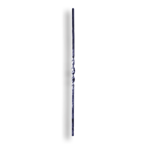 Forged Steel Twisted Baluster - 1/2" Sq. Material - Style 1 forged steel scrolls, forged panels, metal stair balusters, rail balusters, steel rail balusters, forged steel rosettes, steel balcony balusters, steel pickets, hammered metal stair baluster, hammered metal railing balusters, hand forged balusters, balusters with bushings, forged newel posts, forged rail panels, powder coated steel forgings, forged steel elemetns, stamped steel elements, fully weldable leaves, fully weldable flowers, pressed steel elements, weldable cast steel leaves, forged steel spheres, forged steel baskets