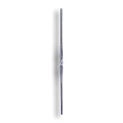 Forged Steel Baluster 9/16" dia. Rd. Mtl - Style 2 forged steel scrolls, forged panels, metal stair balusters, rail balusters, steel rail balusters, forged steel rosettes, steel balcony balusters, steel pickets, hammered metal stair baluster, hammered metal railing balusters, hand forged balusters, balusters with bushings, forged newel posts, forged rail panels, powder coated steel forgings, forged steel elemetns, stamped steel elements, fully weldable leaves, fully weldable flowers, pressed steel elements, weldable cast steel leaves, forged steel spheres, forged steel baskets
