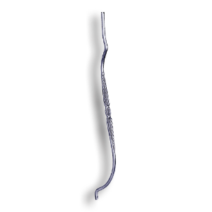 Forged Steel Balcony Baluster - 9/16" dia. Rd. Material forged steel scrolls, forged panels, metal stair balusters, rail balusters, steel rail balusters, forged steel rosettes, steel balcony balusters, steel pickets, hammered metal stair baluster, hammered metal railing balusters, hand forged balusters, balusters with bushings, forged newel posts, forged rail panels, powder coated steel forgings, forged steel elemetns, stamped steel elements, fully weldable leaves, fully weldable flowers, pressed steel elements, weldable cast steel leaves, forged steel spheres, forged steel baskets