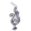Forged Steel Dragon Newel Post - 1-3/16" Sq. Material forged steel scrolls, forged panels, metal stair balusters, rail balusters, steel rail balusters, forged steel rosettes, steel balcony balusters, steel pickets, hammered metal stair baluster, hammered metal railing balusters, hand forged balusters, balusters with bushings, forged newel posts, forged rail panels, powder coated steel forgings, forged steel elemetns, stamped steel elements, fully weldable leaves, fully weldable flowers, pressed steel elements, weldable cast steel leaves, forged steel spheres, forged steel baskets