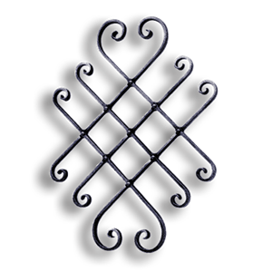 Forged Steel Adjustable Scroll Panel - 5/8" x 5/16" Sq. Material forged steel scrolls, forged panels, metal stair balusters, rail balusters, steel rail balusters, forged steel rosettes, steel balcony balusters, steel pickets, hammered metal stair baluster, hammered metal railing balusters, hand forged balusters, balusters with bushings, forged newel posts, forged rail panels, powder coated steel forgings, forged steel elemetns, stamped steel elements, fully weldable leaves, fully weldable flowers, pressed steel elements, weldable cast steel leaves, forged steel spheres, forged steel baskets