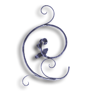 Forged Steel Floral Panel forged steel scrolls, forged panels, metal stair balusters, rail balusters, steel rail balusters, forged steel rosettes, steel balcony balusters, steel pickets, hammered metal stair baluster, hammered metal railing balusters, hand forged balusters, balusters with bushings, forged newel posts, forged rail panels, powder coated steel forgings, forged steel elemetns, stamped steel elements, fully weldable leaves, fully weldable flowers, pressed steel elements, weldable cast steel leaves, forged steel spheres, forged steel baskets