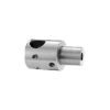Inox Round Bar Holder - Bar to Post - 60° Adjustability railing system, round bar holder, bar to post
