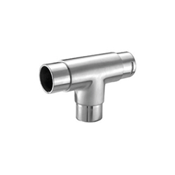 Inox Three-Way "T" Connector stainless steel, tube system, Inox connector, 