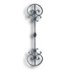 Forged Steel Large Panel - 5/8" x 5/16" Material forged steel scrolls, forged panels, metal stair balusters, rail balusters, steel rail balusters, forged steel rosettes, steel balcony balusters, steel pickets, hammered metal stair baluster, hammered metal railing balusters, hand forged balusters, balusters with bushings, forged newel posts, forged rail panels, powder coated steel forgings, forged steel elemetns, stamped steel elements, fully weldable leaves, fully weldable flowers, pressed steel elements, weldable cast steel leaves, forged steel spheres, forged steel baskets