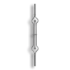 Art Deco Baluster - 1/2" dia. Rd. Material forged steel scrolls, forged panels, metal stair balusters, rail balusters, steel rail balusters, forged steel rosettes, steel balcony balusters, steel pickets, hammered metal stair baluster, hammered metal railing balusters, hand forged balusters, balusters with bushings, forged newel posts, forged rail panels, powder coated steel forgings, forged steel elemetns, stamped steel elements, fully weldable leaves, fully weldable flowers, pressed steel elements, weldable cast steel leaves, forged steel spheres, forged steel baskets