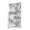 Forged Steel Rail Panel - 9/16" x 5/16" Material forged steel scrolls, forged panels, metal stair balusters, rail balusters, steel rail balusters, forged steel rosettes, steel balcony balusters, steel pickets, hammered metal stair baluster, hammered metal railing balusters, hand forged balusters, balusters with bushings, forged newel posts, forged rail panels, powder coated steel forgings, forged steel elemetns, stamped steel elements, fully weldable leaves, fully weldable flowers, pressed steel elements, weldable cast steel leaves, forged steel spheres, forged steel baskets